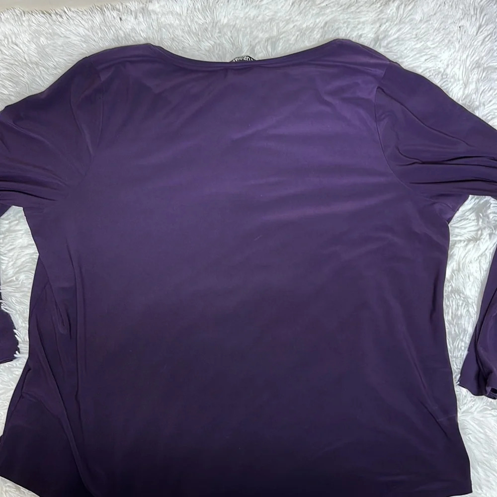 Roz & Ali purple Tunic Sz 2x - Picture 8 of 9